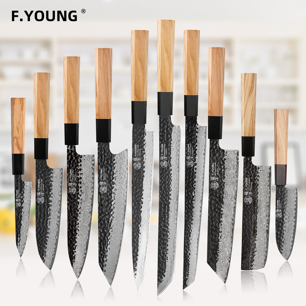 Wok Carbon Steel - F.YOUNG Кухонные ножи из дамасской стали,