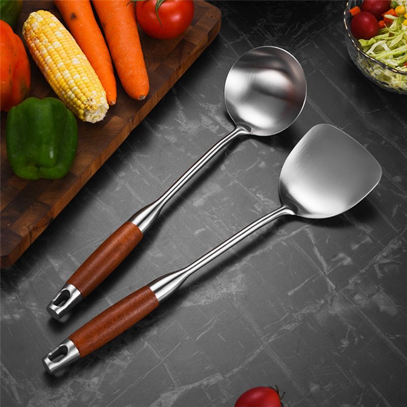 Лопатка из нержавеющей стали M – обзор и цена Wok Carbon Steel