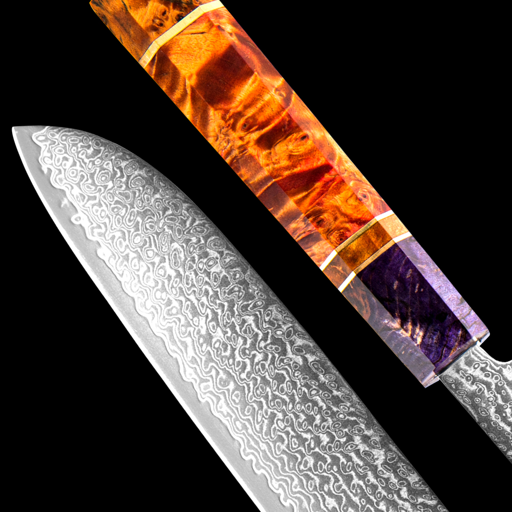 XITUO 5-дюймовый НОЖ сантоку и – обзор и цена Wok Carbon Steel